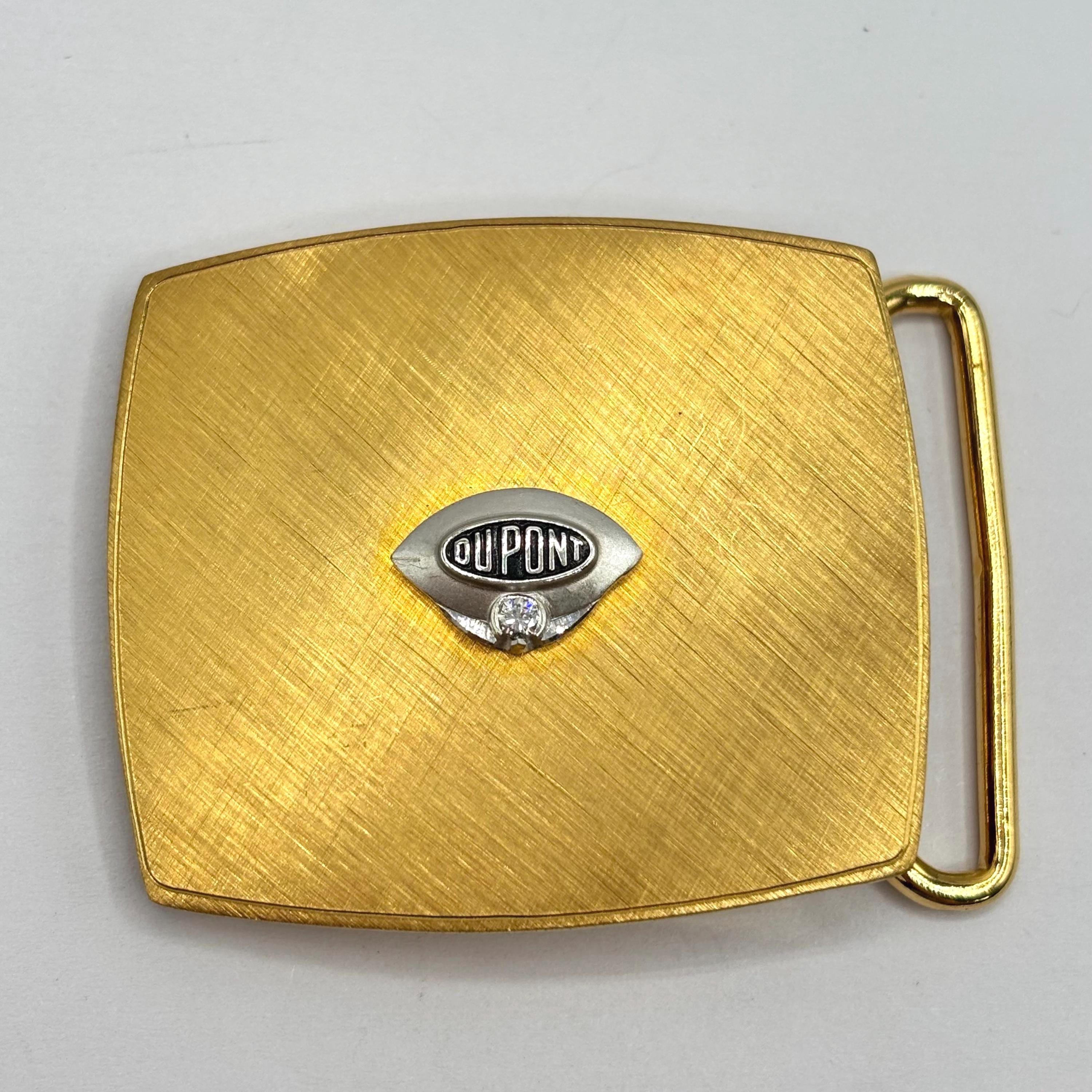 Vintage Dupont 12k Gold Filled Diamond Accent Employee 