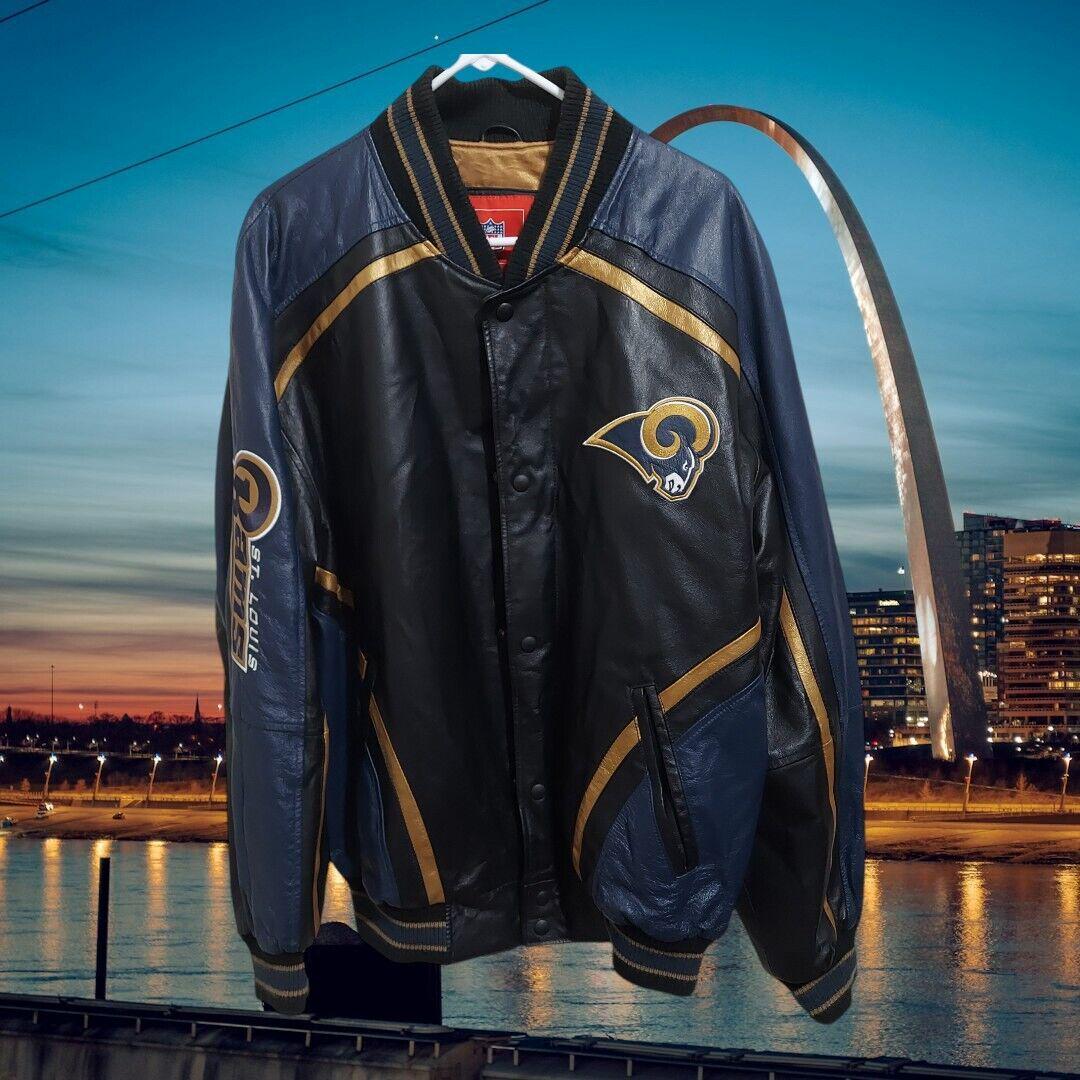 St louis rams leather jacket sale