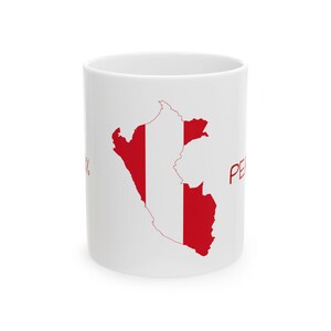 Peruanischer Stolz Keramiktasse, einzigartiges Kaffeetassengeschenk, lustige Teetasse für Peru-Liebhaber, perfekt für Geburtstage oder Feiertage, 11 Unze und 15 Unze