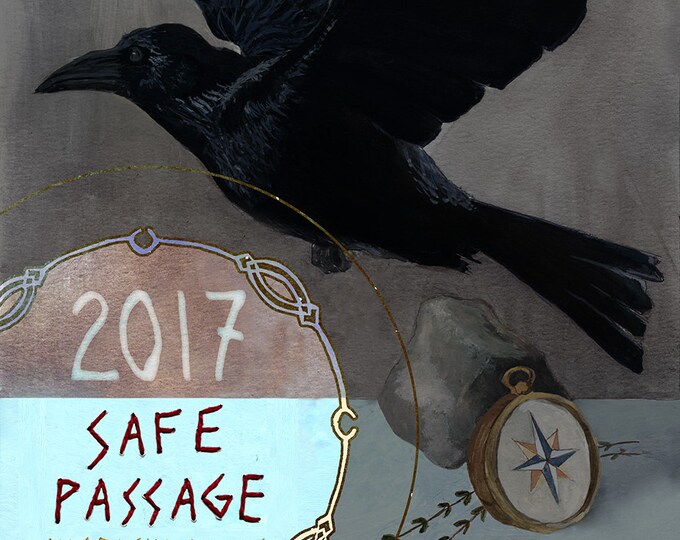 2017 Calendar Safe Passage Abacus Corvus Etsy