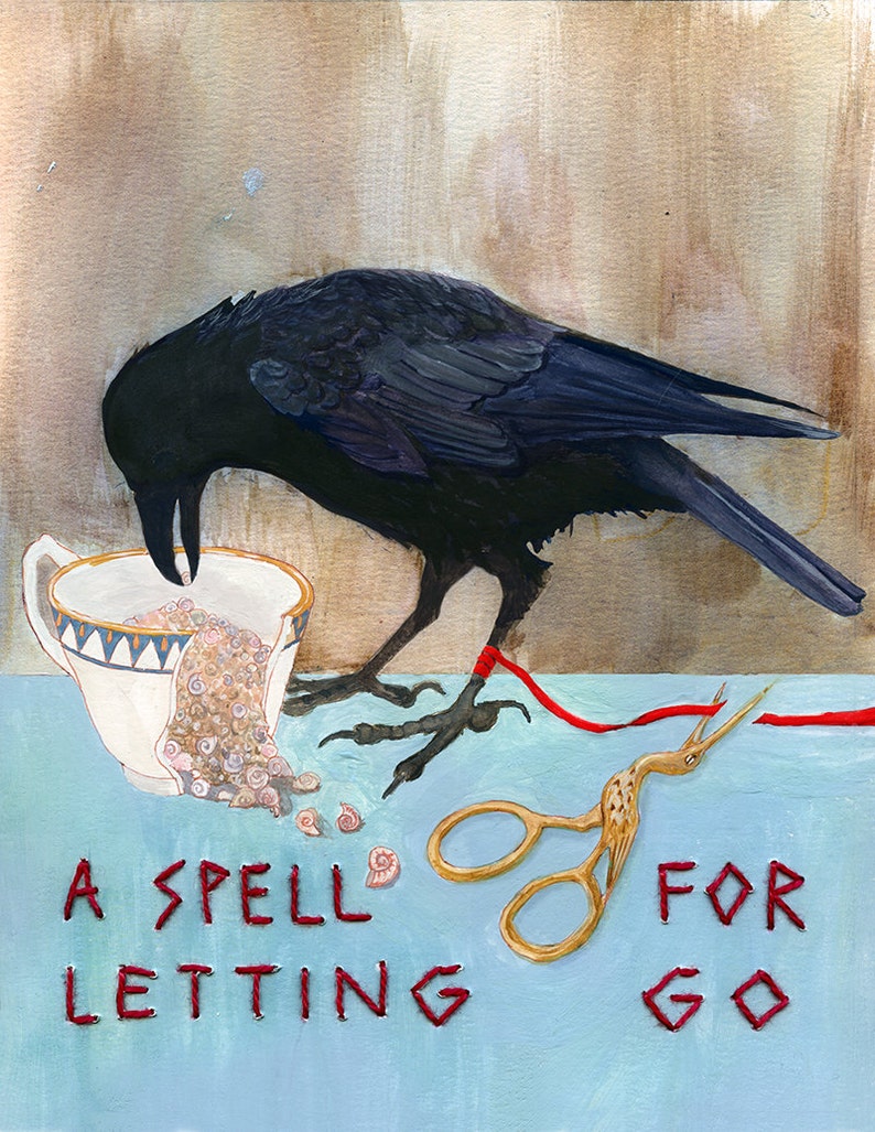 A Spell For Letting Go Print  Abacus Corvus image 1