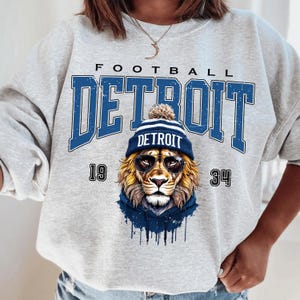 vintage Detroit Football png, téléchargement numérique, Detroit Png, football PNG, vêtements de fan de sport vintage, fichiers PNG, match de football