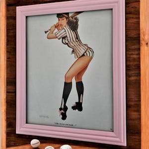 20x25m Original Playboy Pin-Up Print mit Rahmen