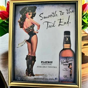 20x25m Original Playboy Pin-Up Print mit Rahmen