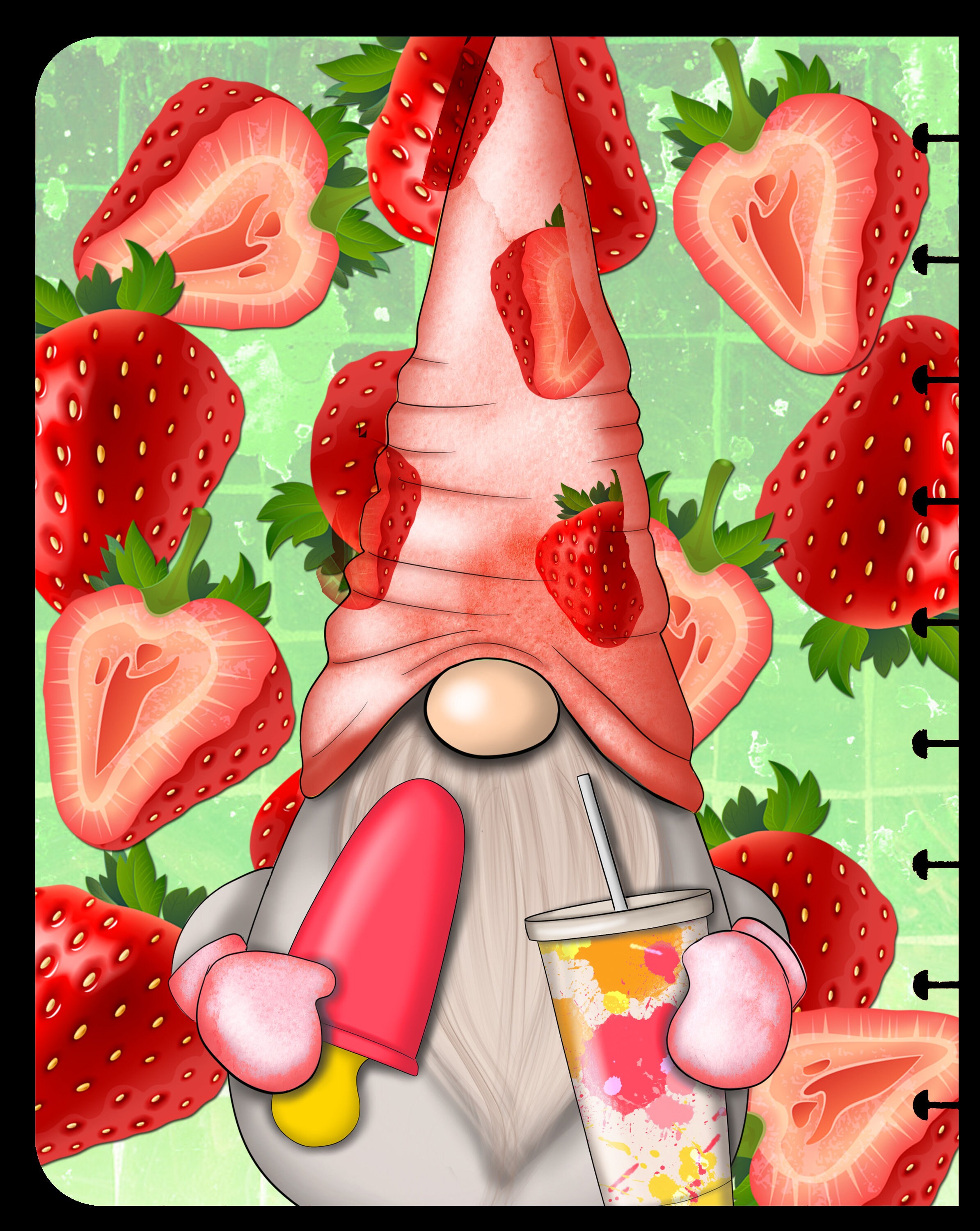 Strawberry Gnome Cover | Etsy