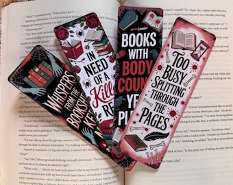 Spine-Chilling Horror and Thriller Bookmarks for Avid Readers and Mystery Enthusiasts