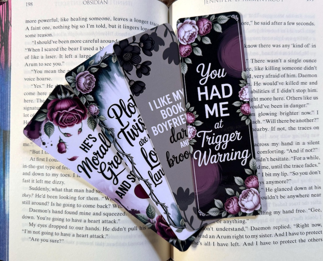Dark Romance & Morally Grey Bookmarks: Spicy Book Lover Gift for Trope ...