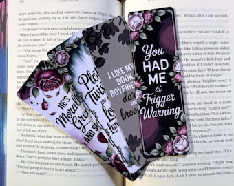 Dark Romance & Morally Grey Bookmarks: Spicy Book Lover Gift for Trope Enthusiasts