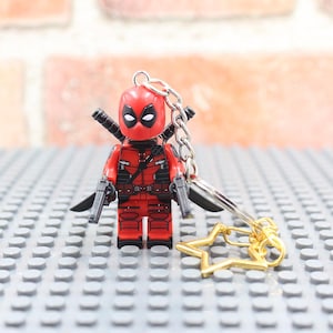 New Figure Keychain  &quot;Life is an endless series of trainwrecks.&quot; ~~ Deadpool keyring keychain
