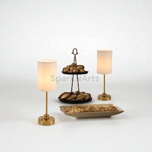 Set of 2 Cordless Table Lamps – Rechargeable Battery with 3-Level Dimming – Fabric Shade – Modern Accent Lighting