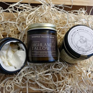 Ongeparfumeerde slagroombalsem: grasgevoerde talg- en avocado-olie