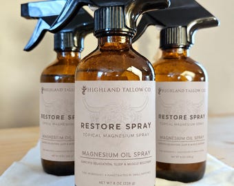 Spray di olio di magnesio per il recupero muscolare, senza profumo