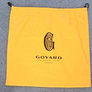 Vintage Designer GOYARD Rue St Honore Paris Handbag Pouch Dust Bag 21&quot; Advertising