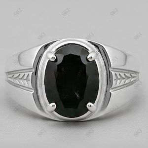 Men Onyx Ring , Oval Onyx Stone Ring , Best Cut Gemstone Ring ,925 Sterling Silver Ring ,Men Gift Ring Special Occasion birthstone July.