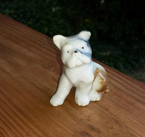 Bulldog Porzellanfigur / 1960er Jahren Boxer Figur / MCM Etsy