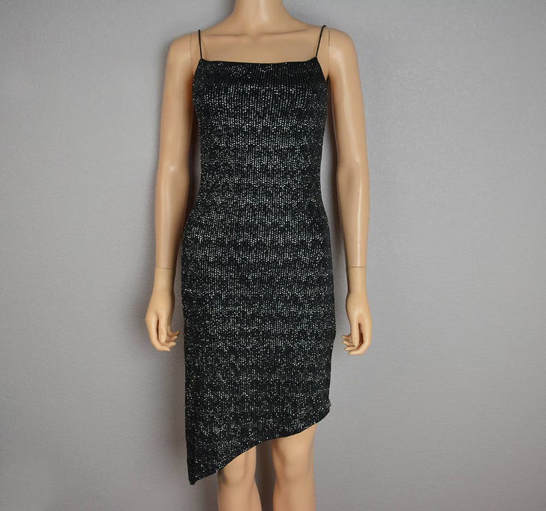 silver glitter strappy square neck bodycon dress