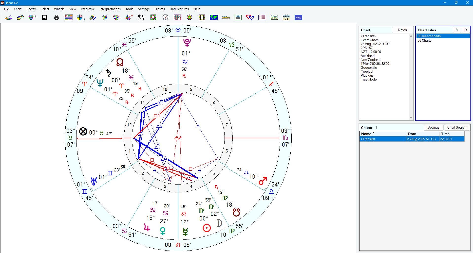 Janus 6 Astrology Lifetime License , Astrology , Natal Chart