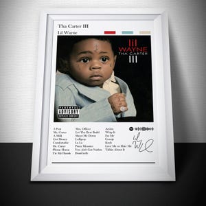 リル・ウェイン ポスター プリント | Tha Carter III アルバム ポスター | 音楽ポスター | アルバム カバー ポスター | 壁飾り | 音楽ギフト