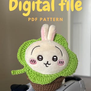 Chiikawa Usagi Clothes Crochet Pattern: Clover & Flower Pot (PDF Digital Download)