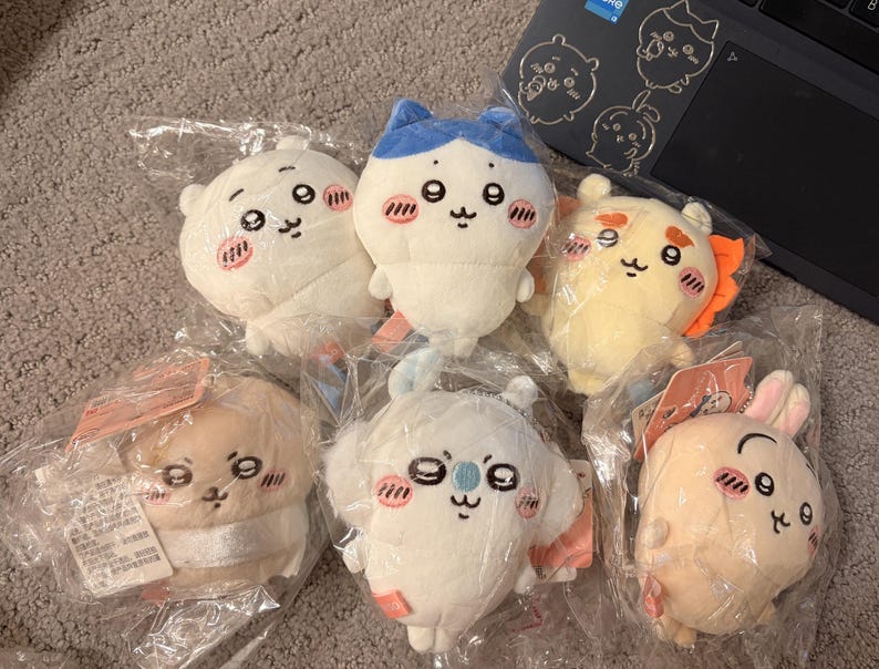 Ready to Ship Chiikawa Usagi Hachiware Momonga Rakko 10cm Plush, Home ...
