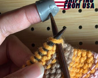 Knit Crochet Fingertip Guard Finger Covers Protectors Cat Silicone Rubber Fingertips Paw Protection Cover Mother's day