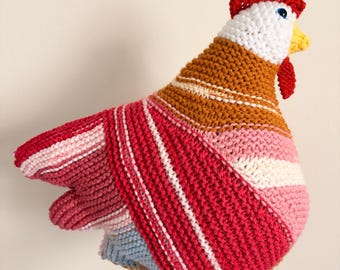 Handmade GIANT Perfekt-unperfekt stricken Huhn emotionale Unterstützung Komfort Begleiter Big und Schöne Muttertag
