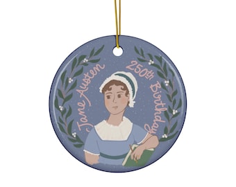 Jane Austen 250th Birthday Commemorative Ceramic ornament