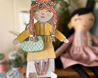 Anne of Green Gables Collection - Paper Doll - DIGITAL DOWNLOAD - paper craft project