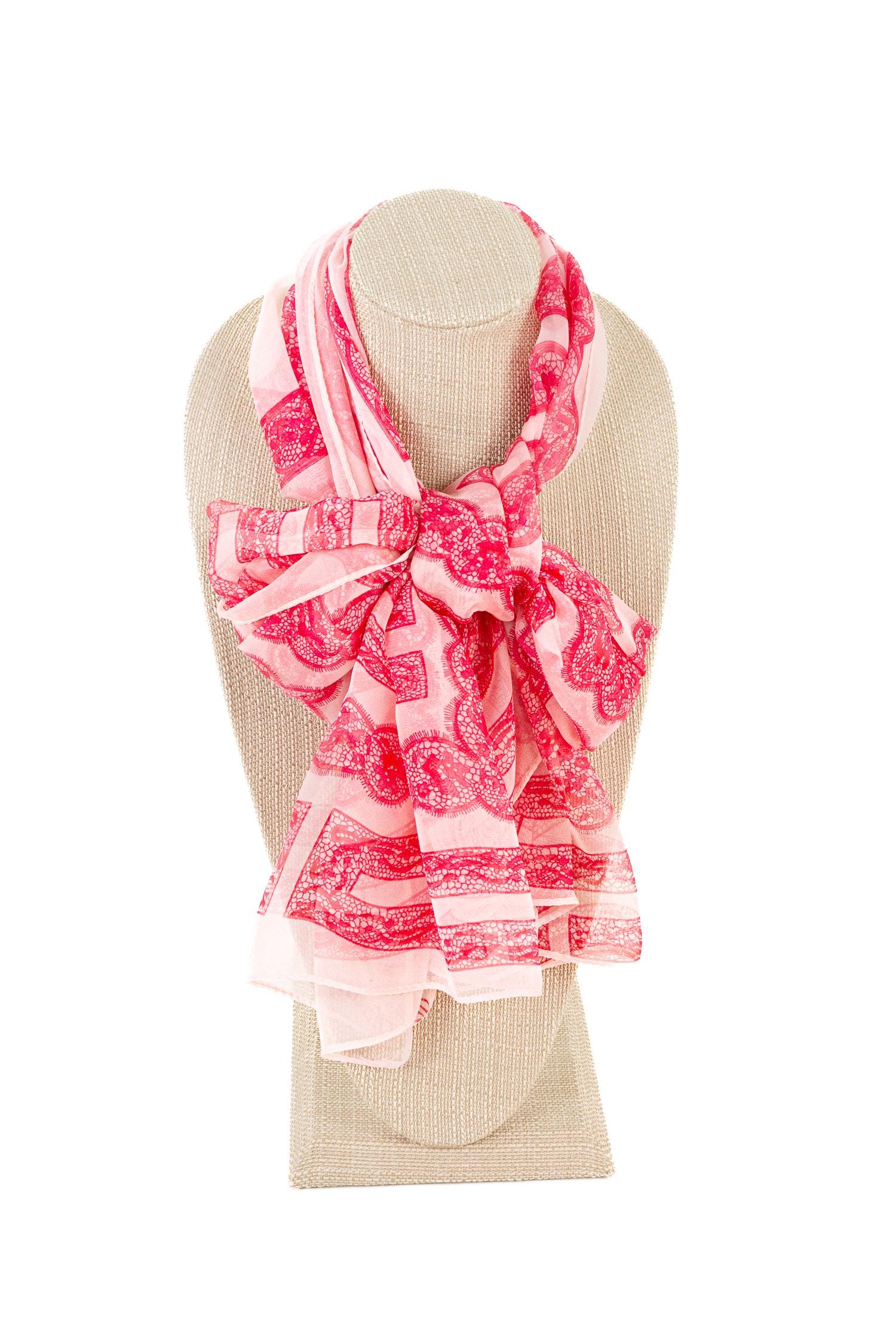 Foulard En Soie Valentino Vintage - 90x90 Cm - Couleur Marron - Occasion Très Bon État