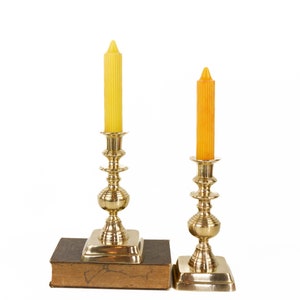 Vintage Brass Beehive Taper Candleholders - Unique Home Decor
