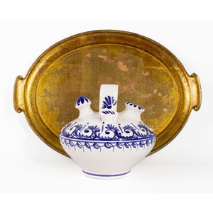 Vintage Blue and White Ceramic Humidifier