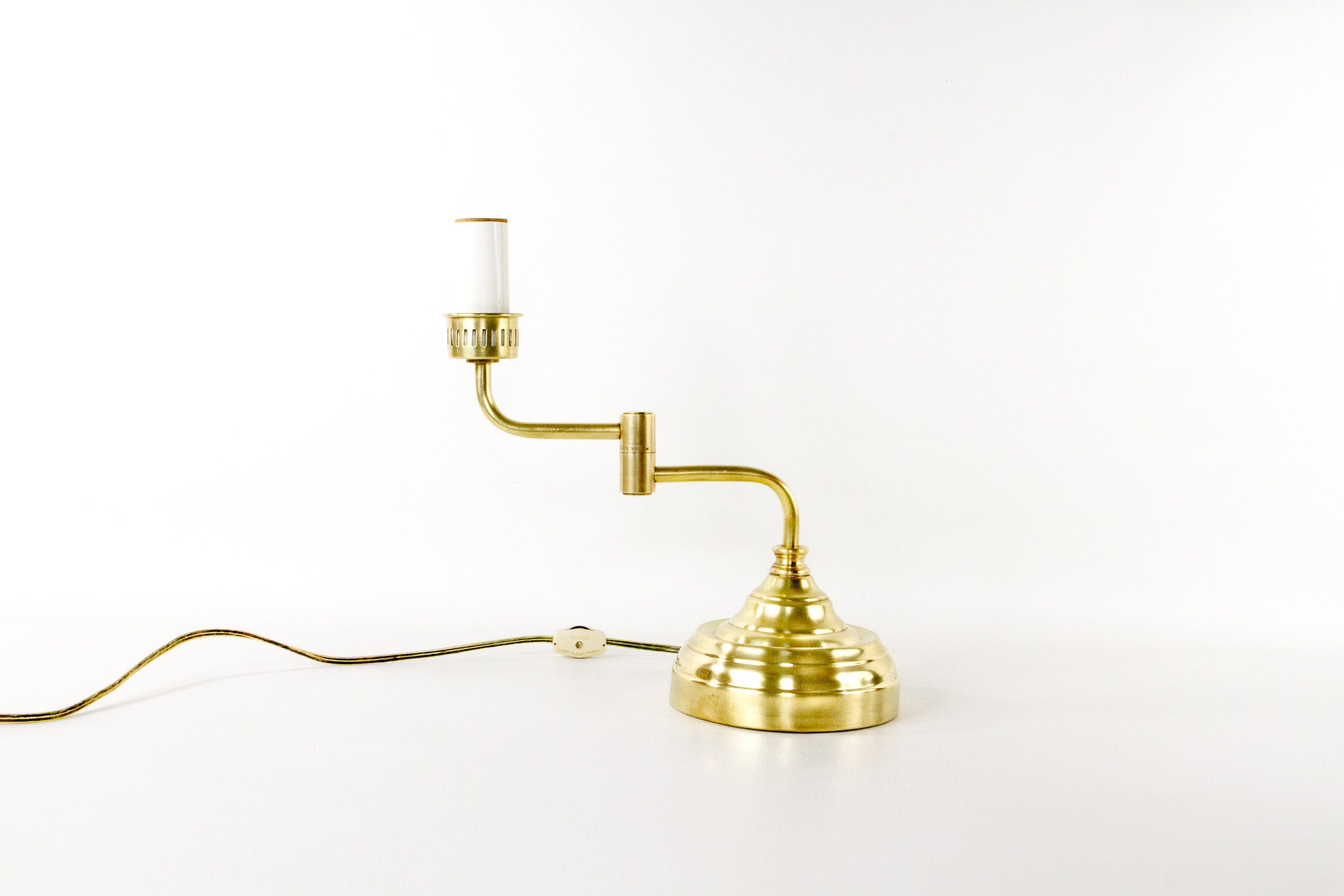 Solid brass swing arm under lamp Etsy