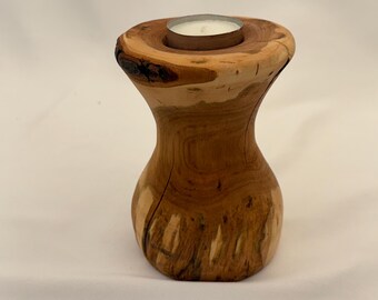 Handcrafted Reclaimed Hardwood Candleholder
