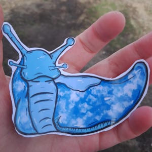Banana Slug Sticker cloud Banana slug