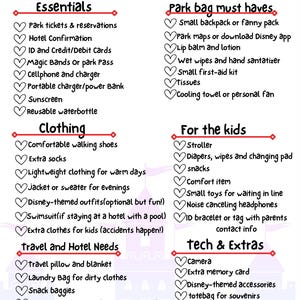 Ultimate Disney Packing List – Printable Travel Checklist for Disney World & Disneyland