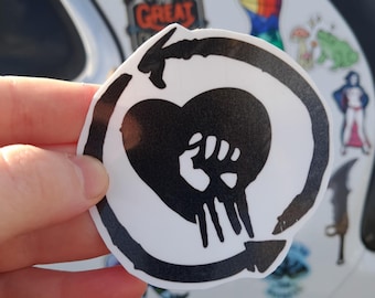 Sticker of Rise Against Band Logo
