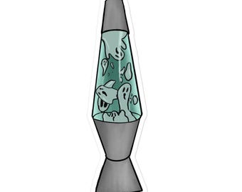Geist Lava Lampe Wasserdicht Aufkleber: Gruseliger Halloween Auto Aufkleber