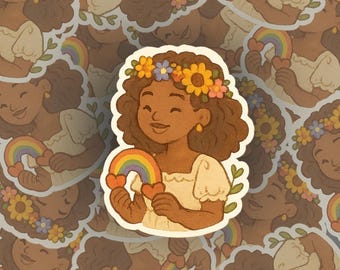 Vinilo Orgullo: Calcomanía arcoíris LGBTQ+ para portátil y botella de agua