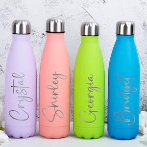 Personalized Water Bottle With Name,Custom Sport Water Bottle With Straw,Engraved Insulated Water Bottle,Wedding Gift For Him/Her,Gym Gift.
