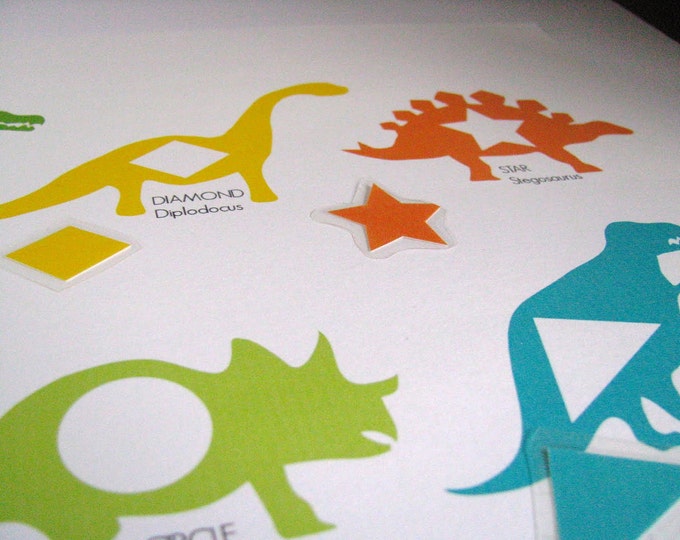 Small Dinosaur Shapes Printable - Etsy