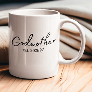 Godmother Mug Personalized, Godmother Proposal Gift, Will You Be My Godmother, Baptism Godparent Gift, Custom Coffee Mug
