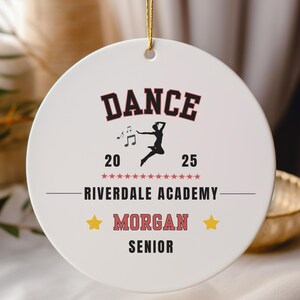 Personalisierter Tänzer Ornament, Tanz Geschenk, Ornament für Tänzer, Personalisiertes Tanzandenken, Tanzcoach Geschenk, Senior Night Geschenk