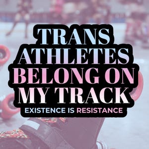 Trans-atleten horen bij sport gestanste sticker