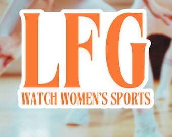 LFG Damen Sport, Let's Watch Damen Sport Diecut Aufkleber