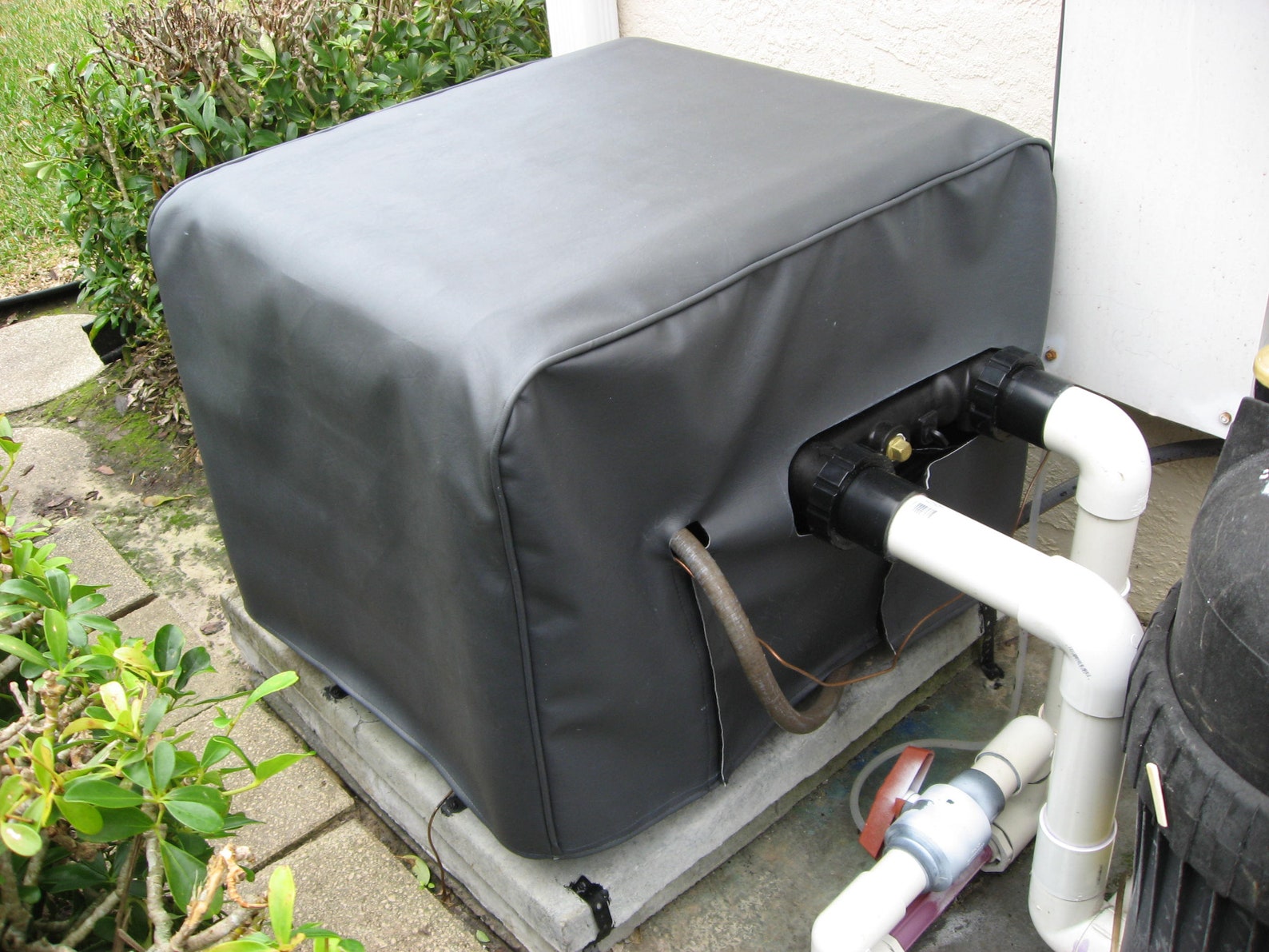 paddling pool with heater and cover