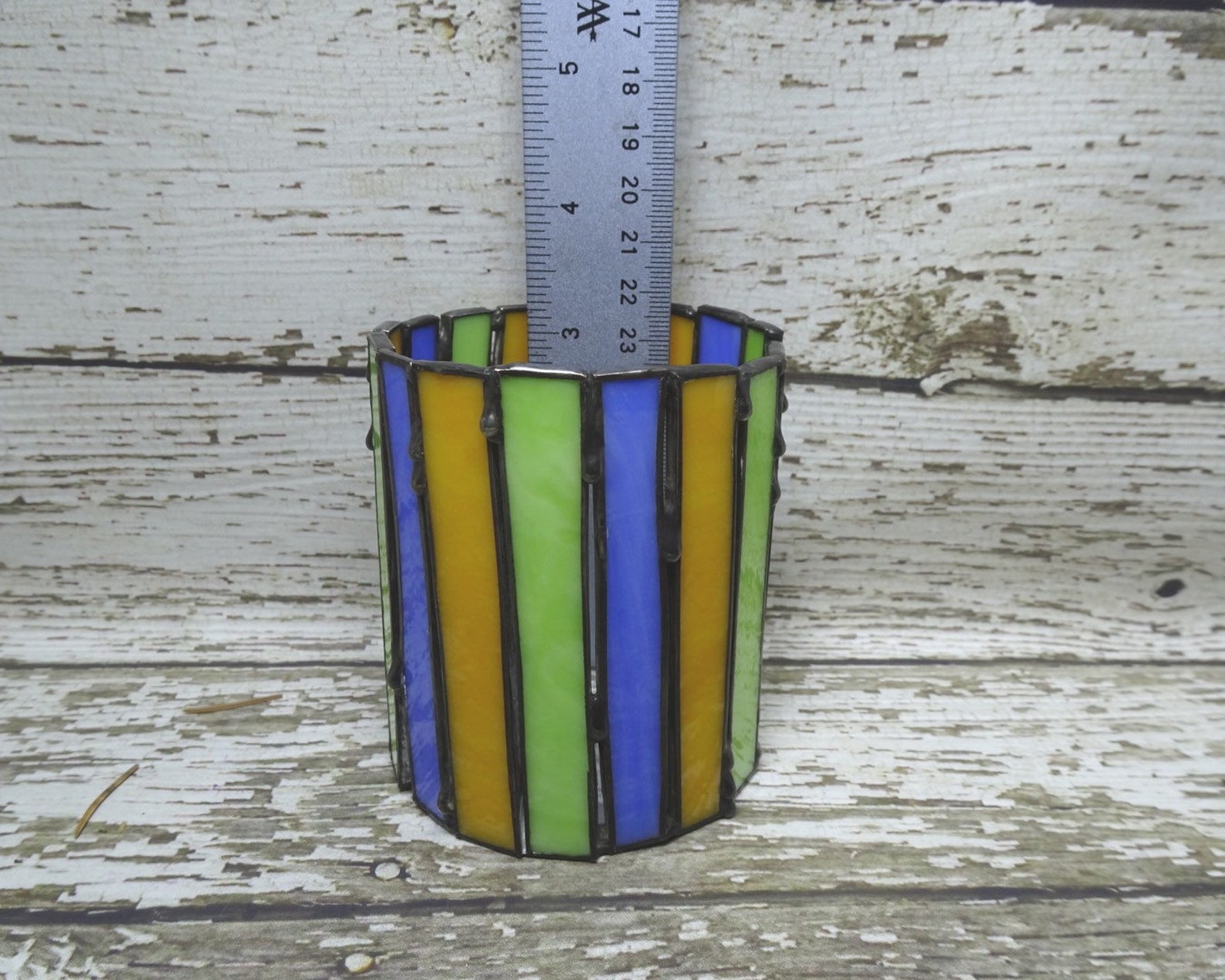 Stained Glass Pencil Holder Etsy