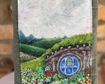 Handmade Book Sleeve - The Lord of the Rings Hobbit Hole