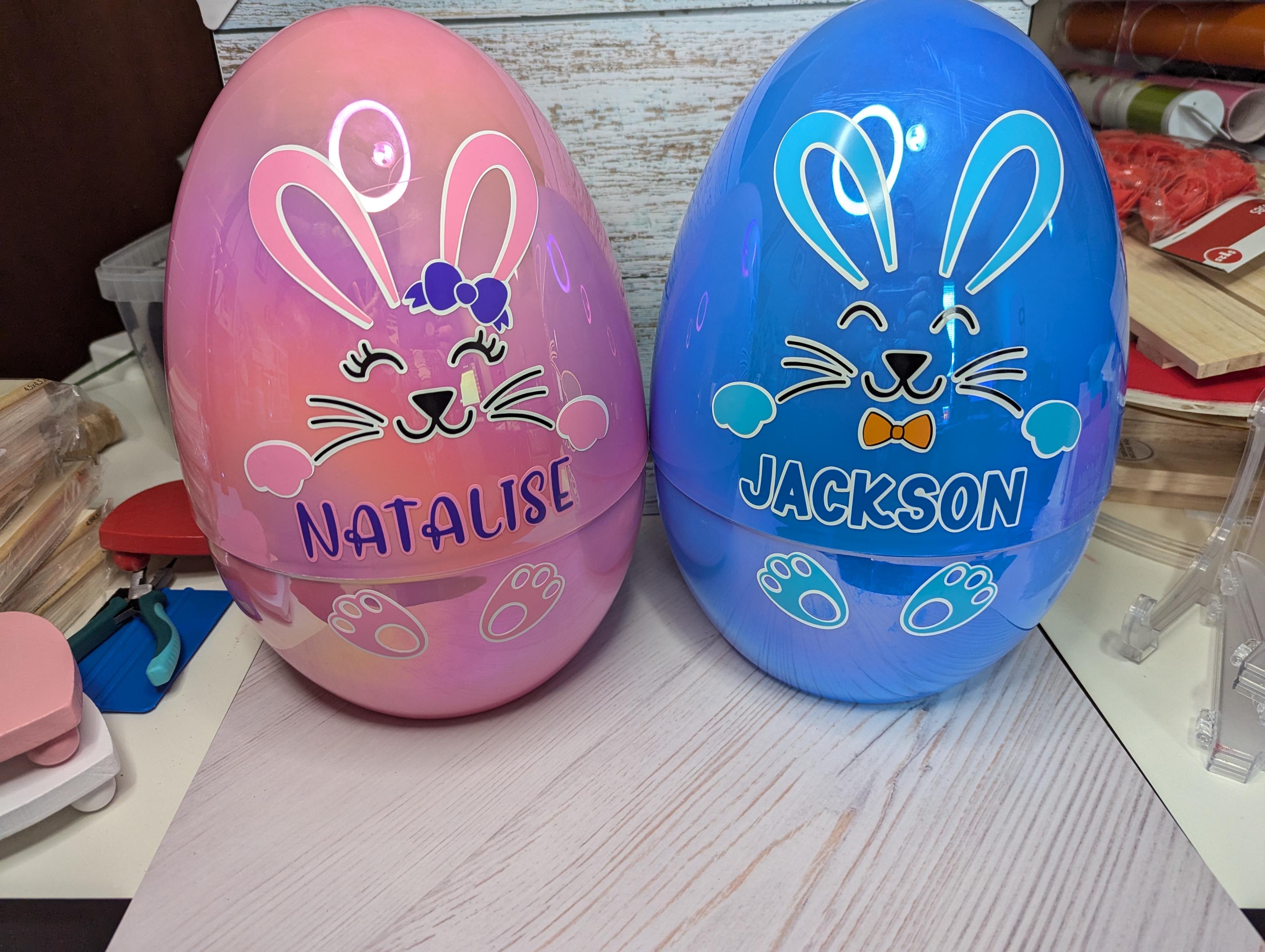 Personalisierte schillernde Jumbo-Ostereier!