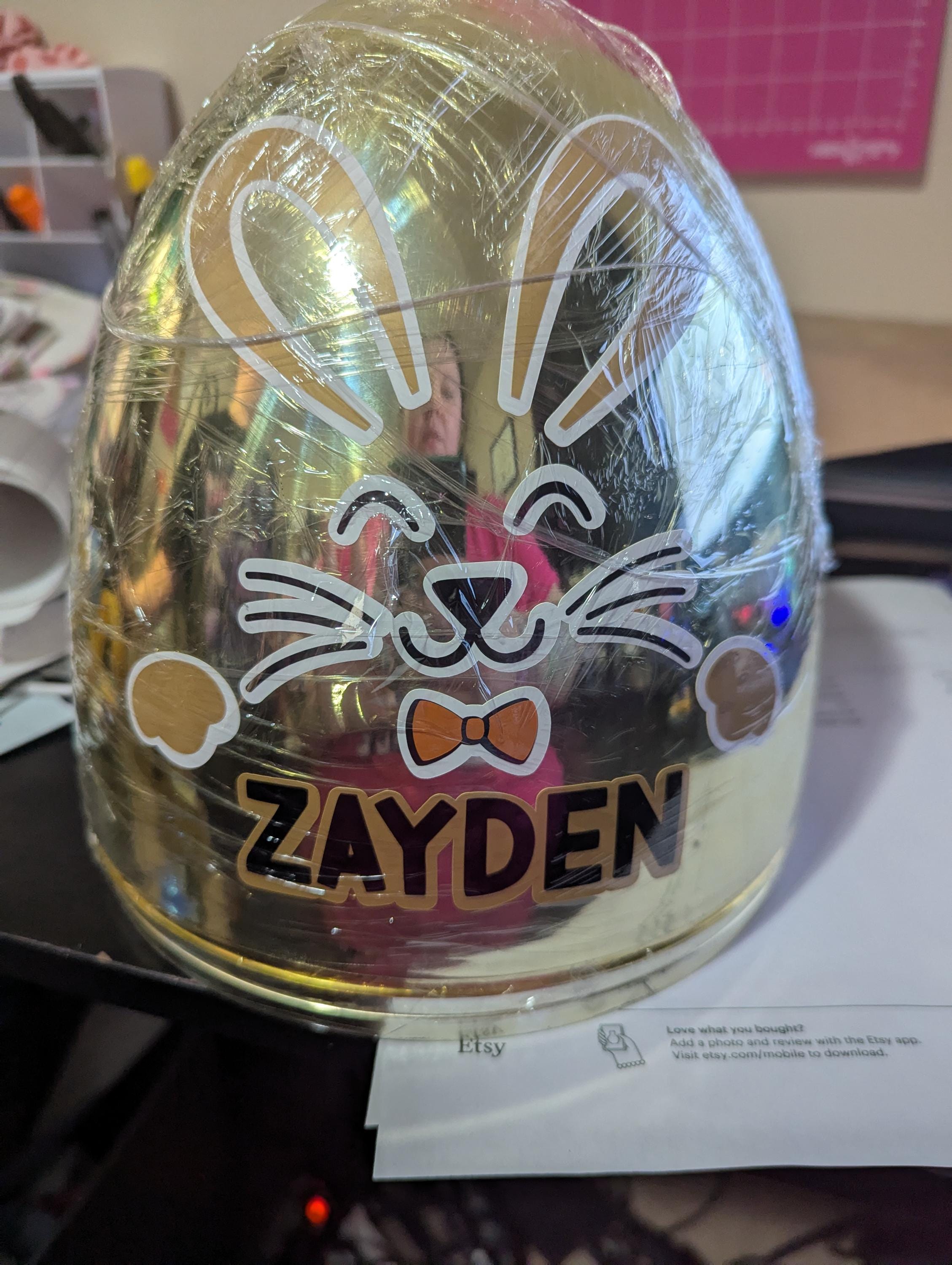 Personalisierte schillernde Jumbo-Ostereier!