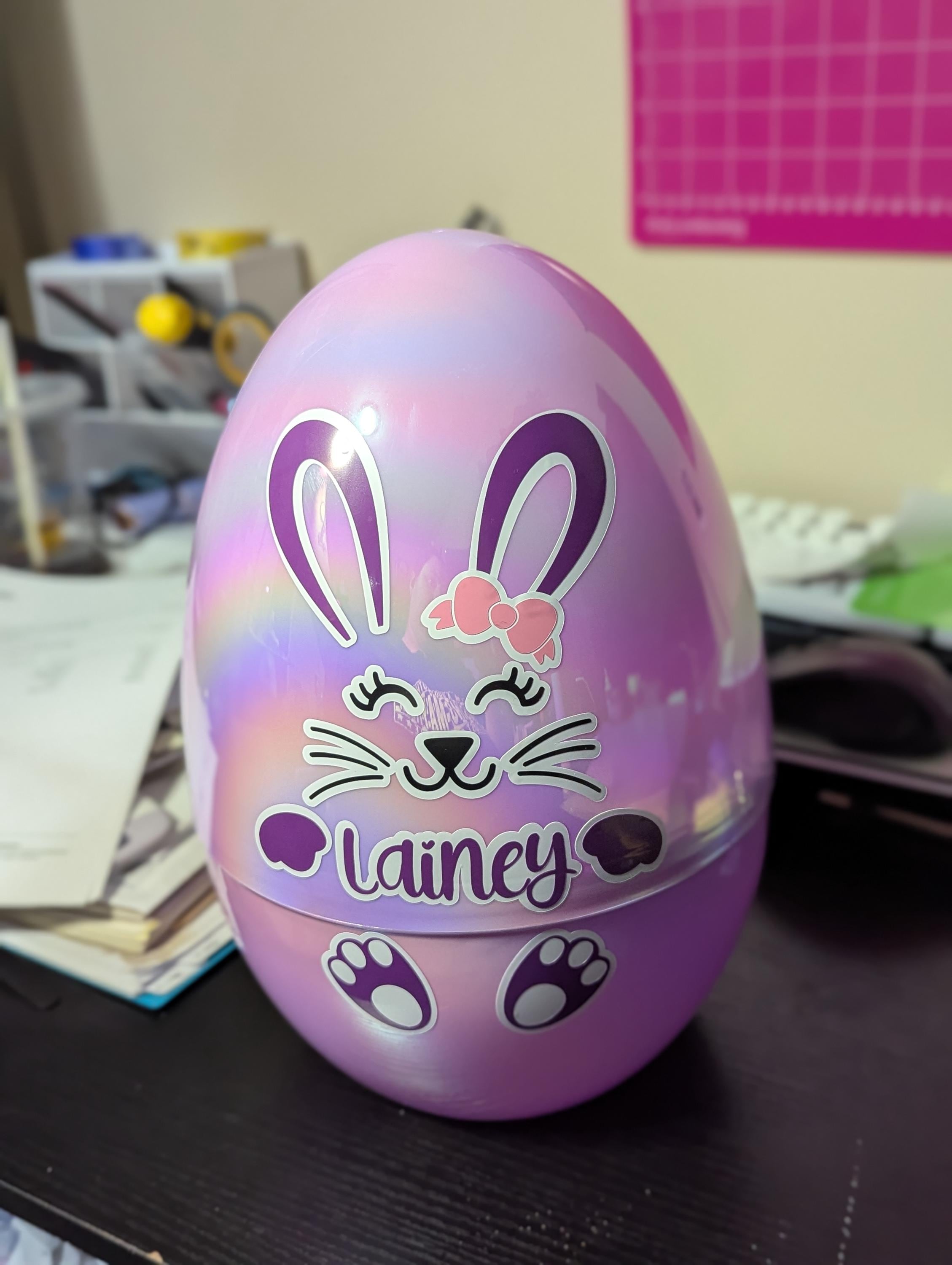 Personalisierte schillernde Jumbo-Ostereier!